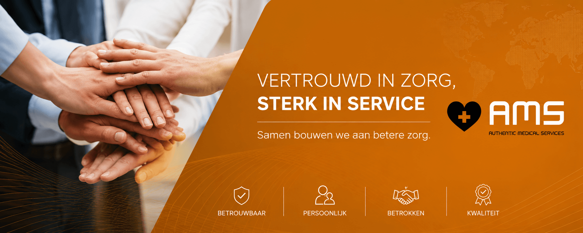 Autthentic Medical Services vertrouwd in zorg, sterk in service. Samen bouwen we aan betere zorg.