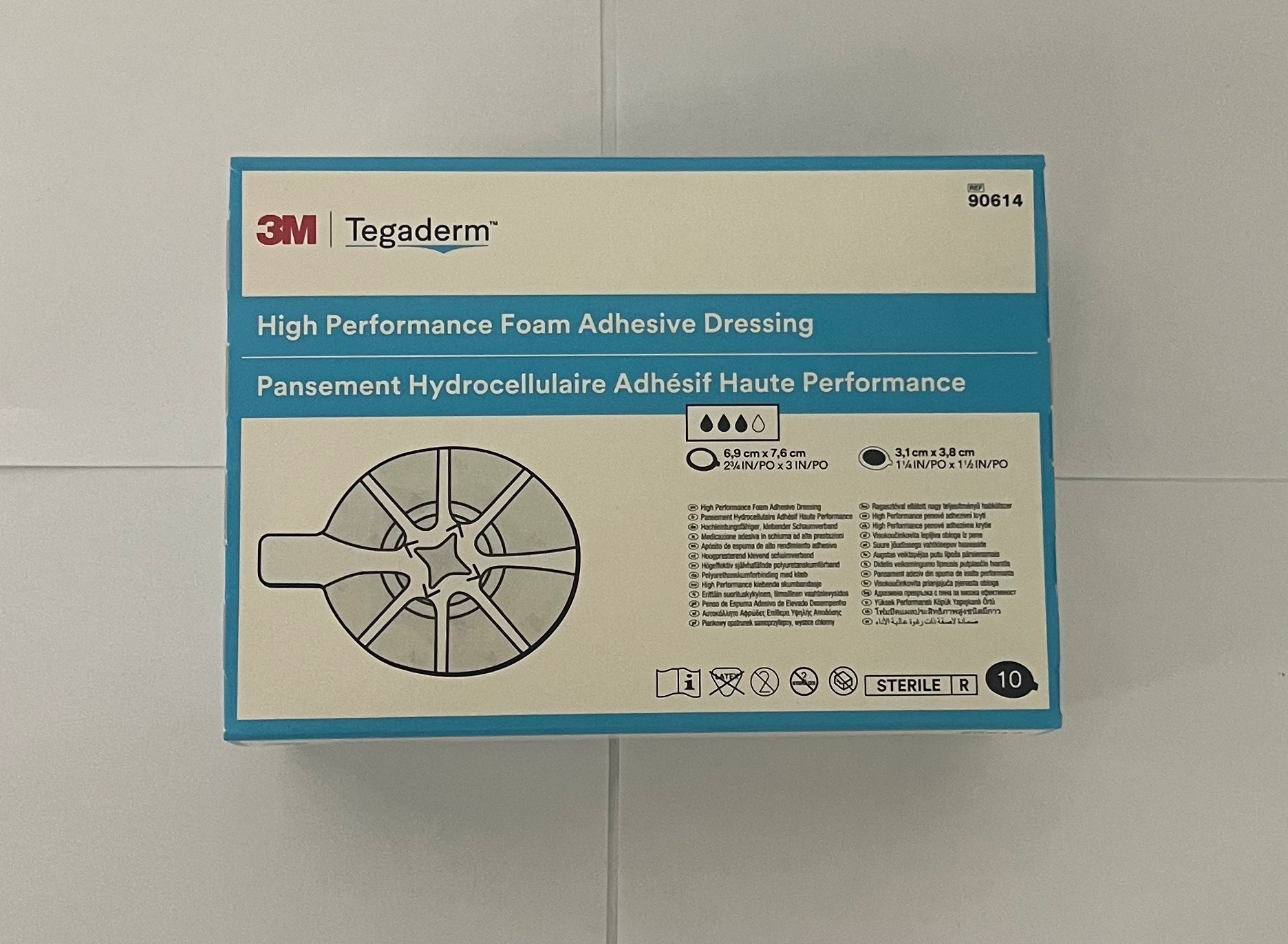 3M - Tegaderm - 6,9cm x 7,6cm - 90614 - 10 stuks per doos – 3M | AMS