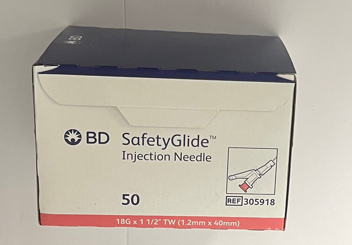 BD - Safety glide - 1,2mm x 40mm - 305918 - 50 stuks per doos – BD | AMS