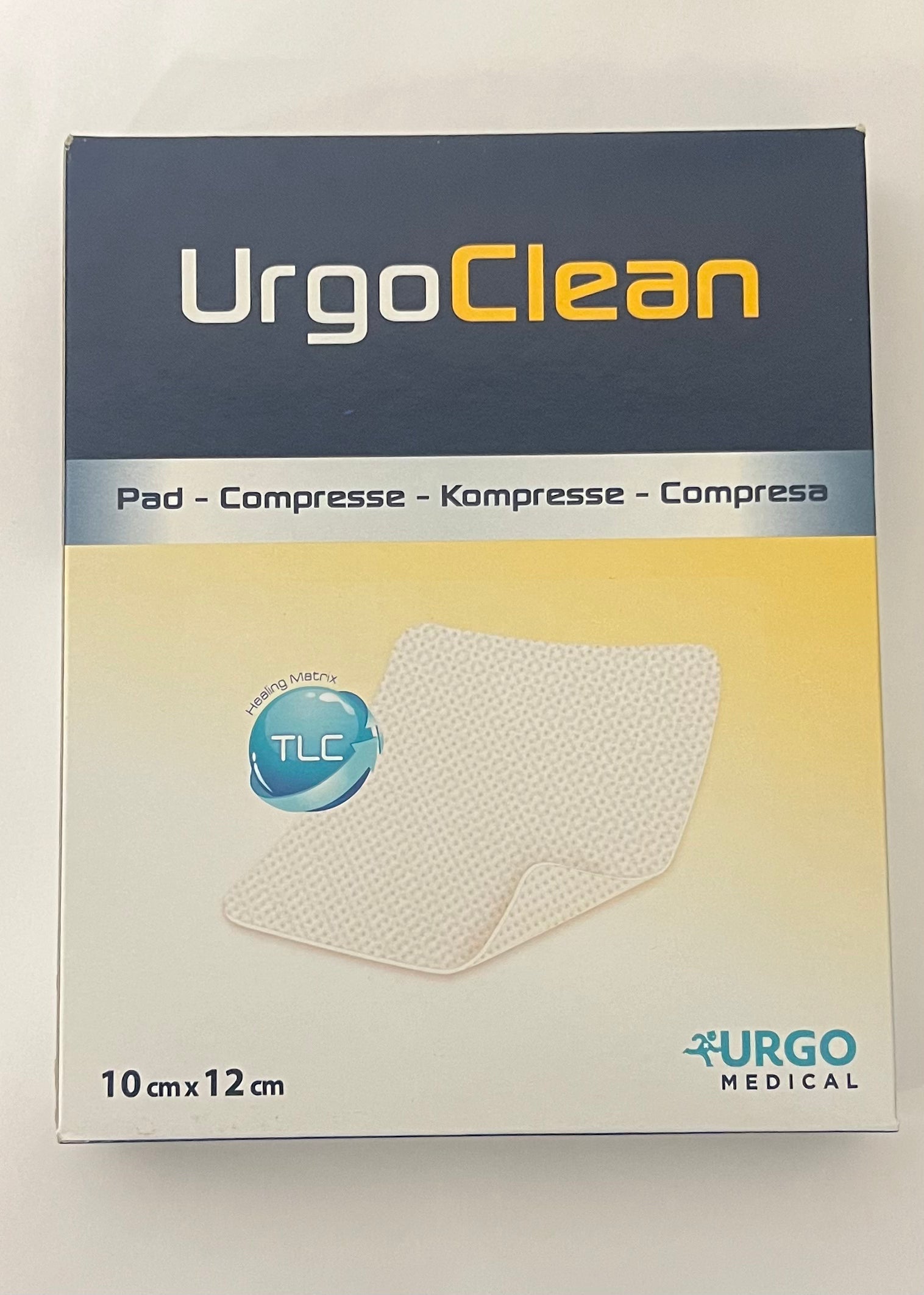 Urgo Medical - UrgoClean - Compresse - 10cm x 12cm - 603365 - 10 stuks per doos – UrgoMedical | AMS