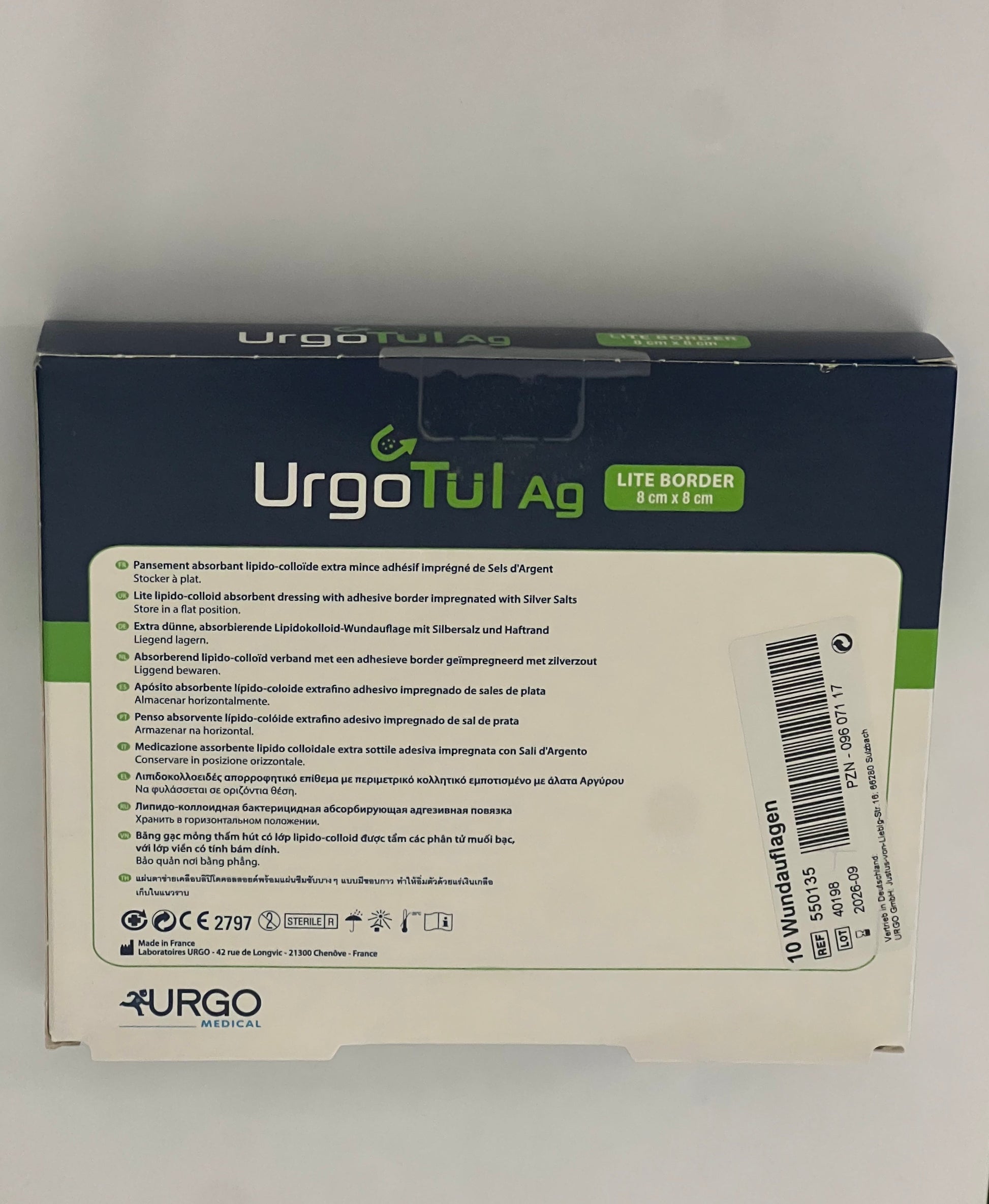 UrgoMedical - (UrgoTül Ag Lite Border) - 8cm x 8cm - 550135 – UrgoMedical | AMS (2)