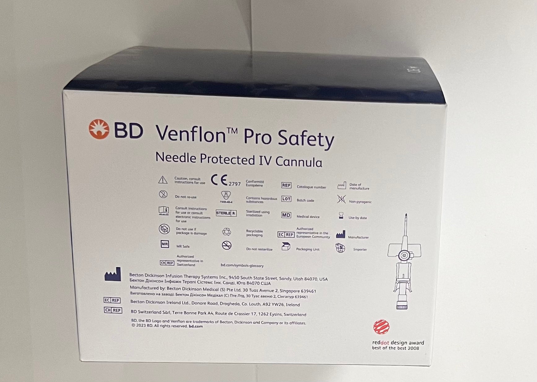 BD - (Venflon Pro Safety Needle Protected IV) - 0,9 x 25 mm (22G) - 393222 – BD | AMS (2)