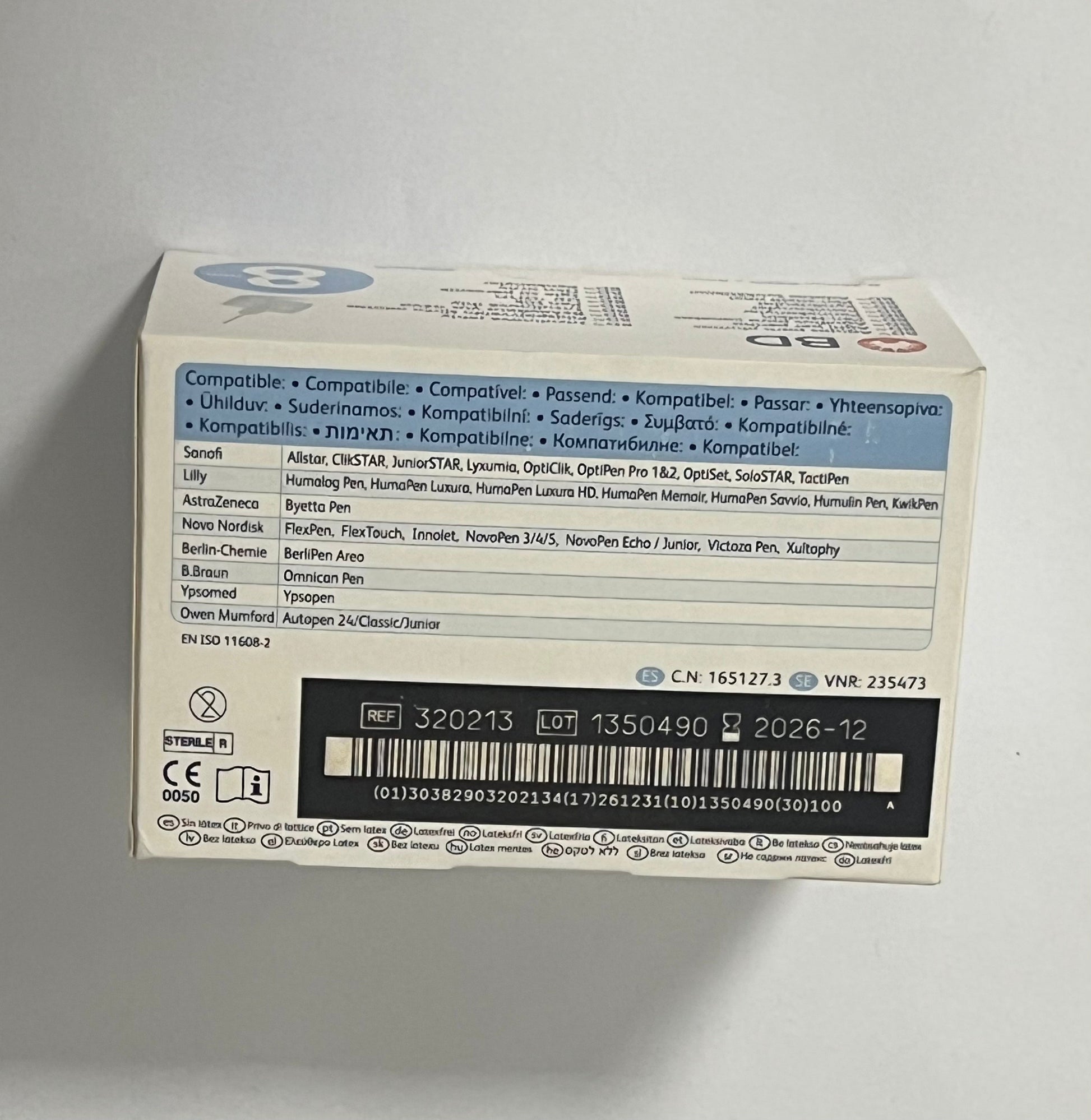 BD - (Thin Wall Insulinespuit) - 0,25 mm x 8 mm (31G) - 320213 – BD | AMS (2)