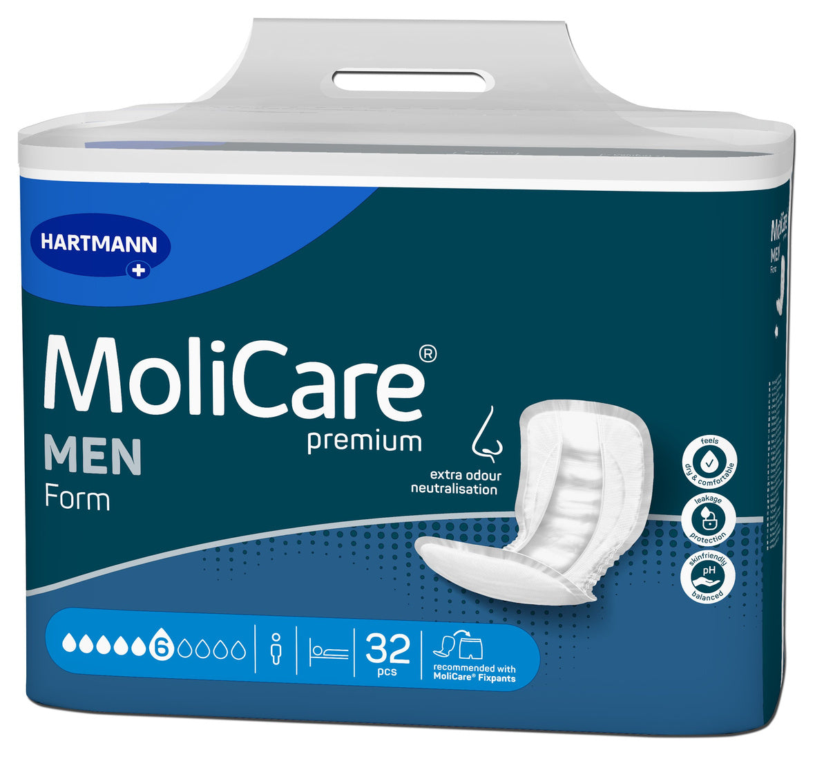 Hartmann - (MoliCare Men Premium) -  69mm x 31mm - 168401 – Hartmann | AMS