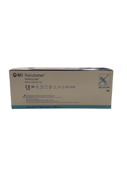 BD Vacutainer Safety-Lok Bloedafnameset 23G 0,6 x 19 mm – 178 mm Slang – 50 Stuks – BD | AMS (2)