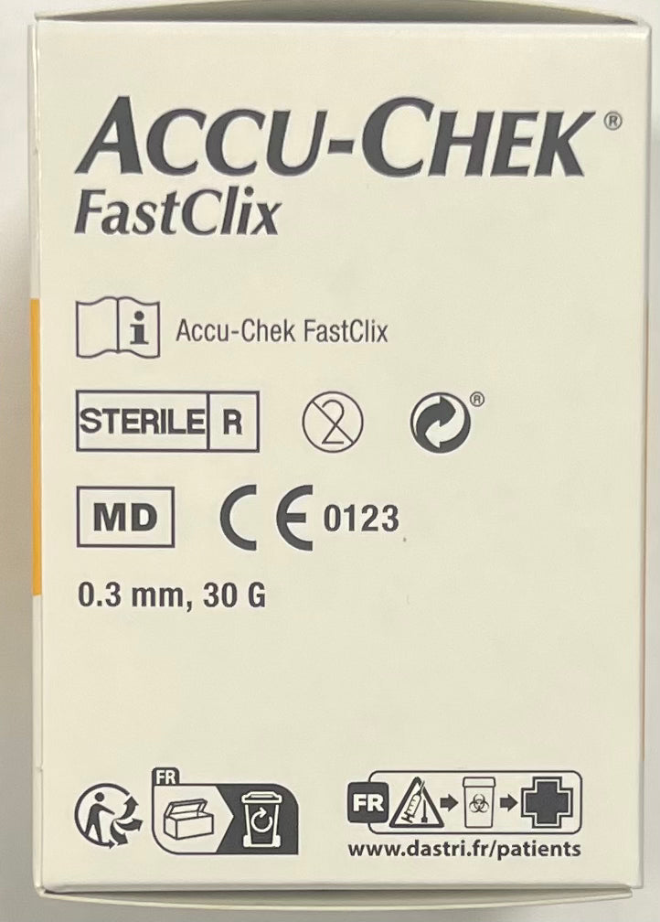 Roche - (Accu-Chek Fastclix) - 0,3mm, 30G - 05208491001 – Roche | AMS (2)
