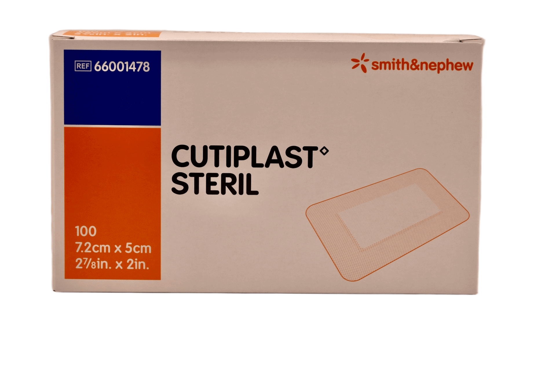 Smith & Nephew - (Cutiplast Steril) - 7,2 cm x 5 cm - 66001478 – Smith &amp; Nephew | AMS
