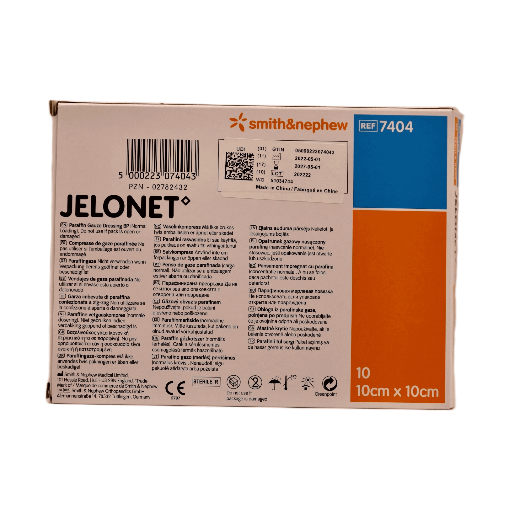 Smith & Nephew - JELONET - 10 cm x 10 cm - 10 pcs per box - 7404 – Smith & Nephew | AMS (3)