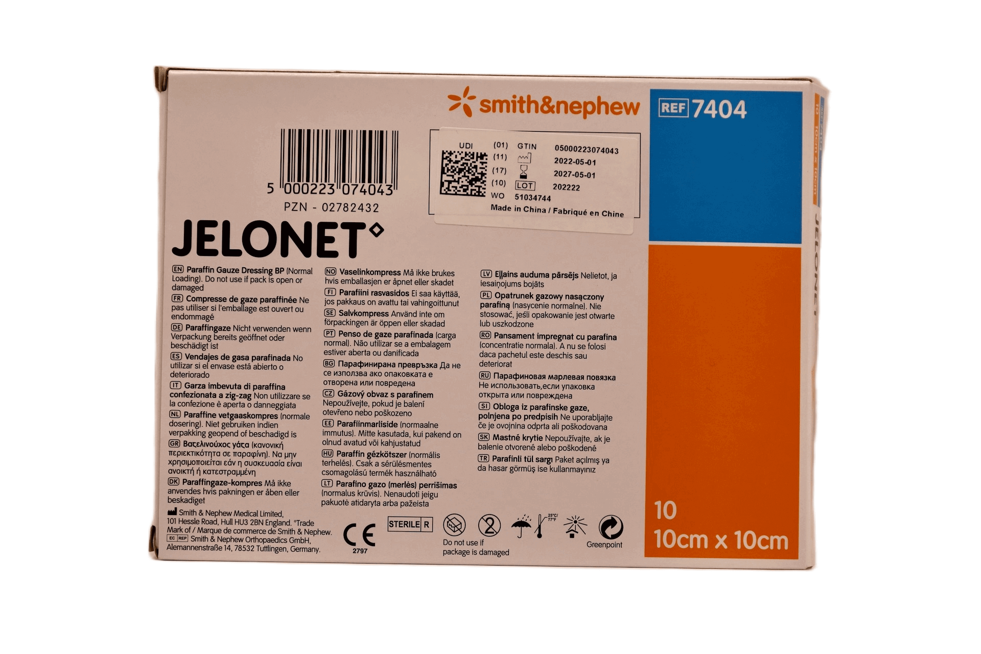 Smith & Nephew - JELONET - 10 cm x 10 cm - 10 pcs per box - 7404 – Smith & Nephew | AMS (3)