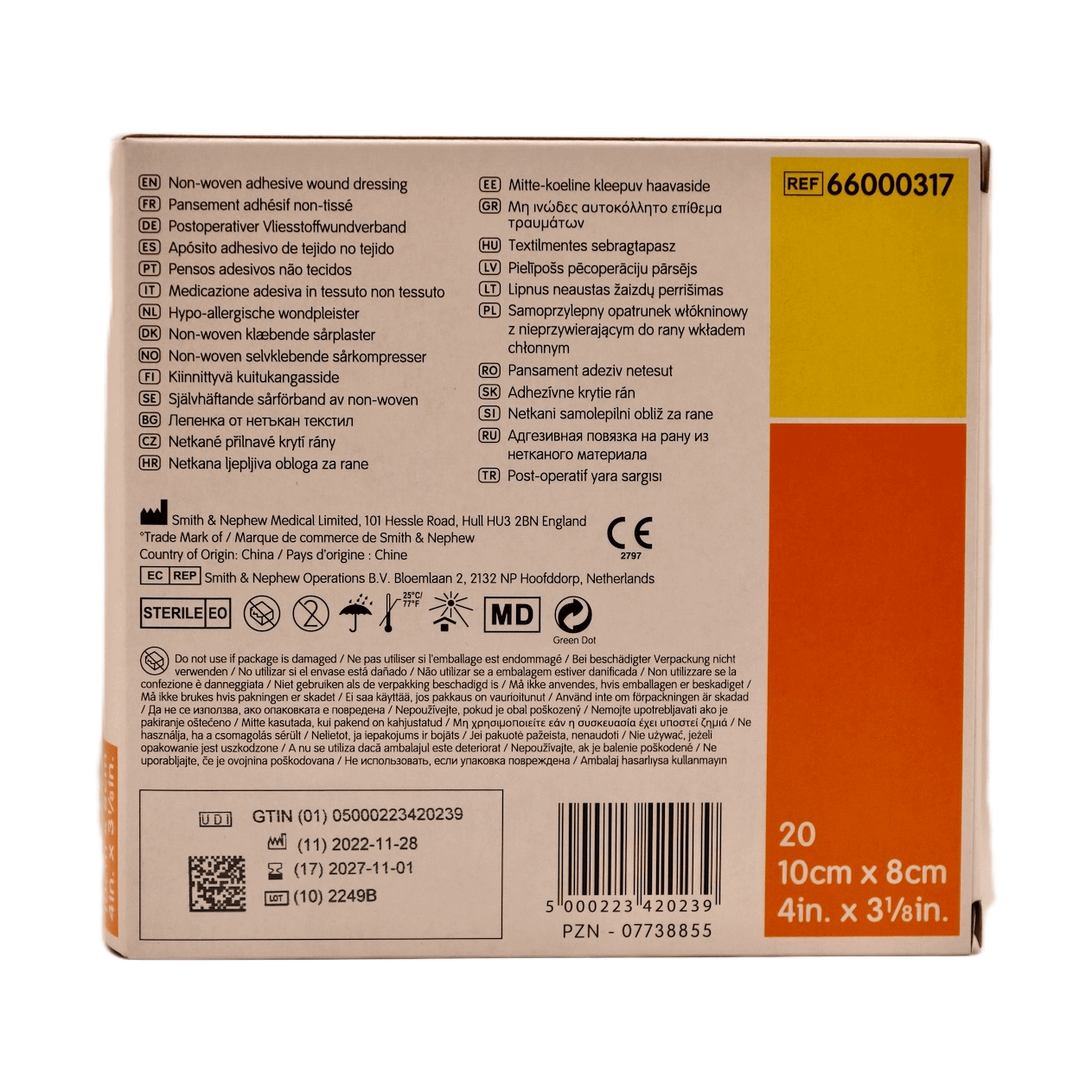 Smith & Nephew - (Pimapore) - 10 cm x 8 cm - 66000317 – Smith &amp; Nephew | AMS (3)